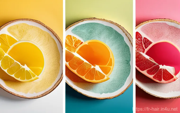 헤어 세럼과 트리트먼트 차이 - Here are three detailed image generation prompts in English, based on the provided text, adhering to...