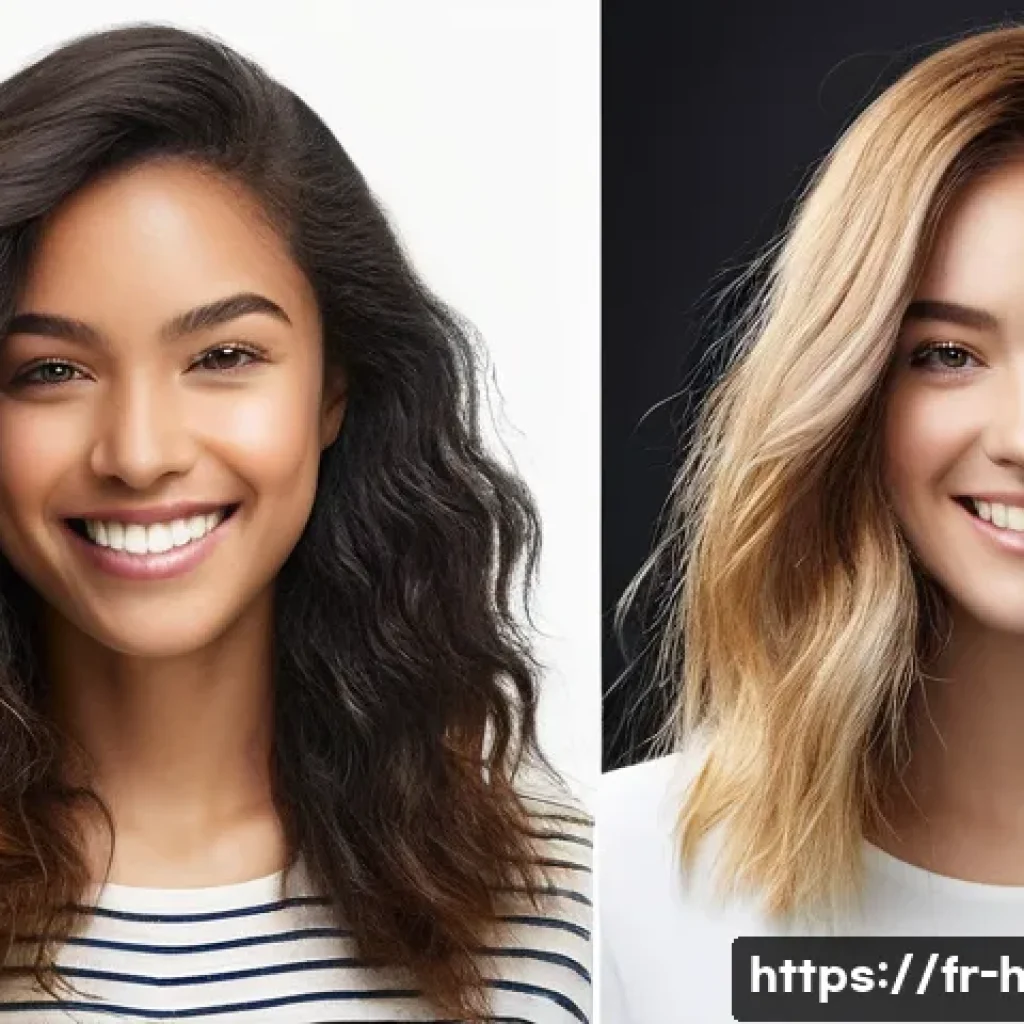 무알콜 헤어 제품 추천 - **Prompt 1: Hair Transformation - From Dull to Dazzling**
    "A split image (duo-tone or side-by-si...