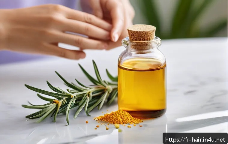 아베다 인바티 샴푸 스펙 분석 - A serene spa-like setting featuring a natural hair care ritual: a close-up of a woman with healthy, ...